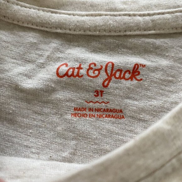 NWT Cat & Jack Fall Words Tee Size 3T - Picture 2 of 2